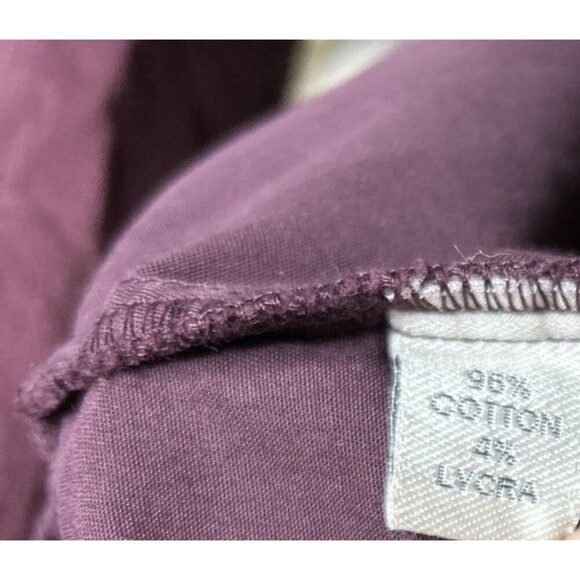 Iridium Jacket Shirt Button Up Minimalist Top Burgundy Pockets Size S - Picture 5 of 7